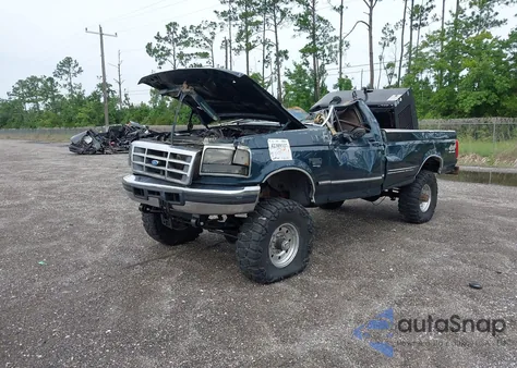 1996 Ford F250 из США, поврежденный, VIN 2FTHF26F3TCA56018